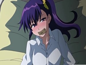 Gagged and tied up hentai girl