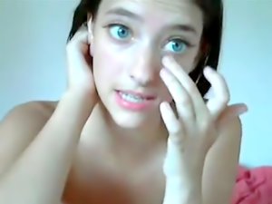 Teen teasing and having fun on webcam