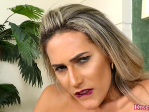 Seductive Transsexual Bella Atrix Masturbates with Sex Toys
