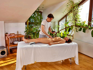 Pleasure on the massage table