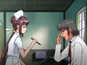 Hentai nurse gets fingered and fucked
