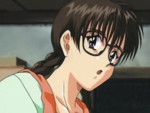 Hentai girl with glasses gets fucked rough