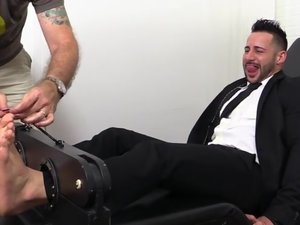 Burly Hunk Yoel Tied Up and Tickle Tortured - Yoel